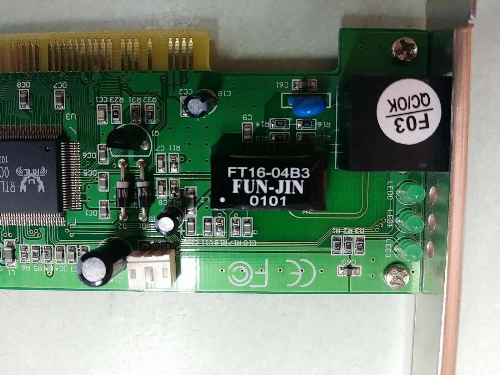 FUN-JIN FT16-04B3 0147 PCI Lan Card