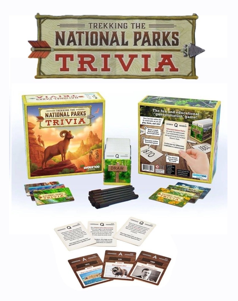 Trekking The National Parks Trivia Game 600+ Questions infographic Educational