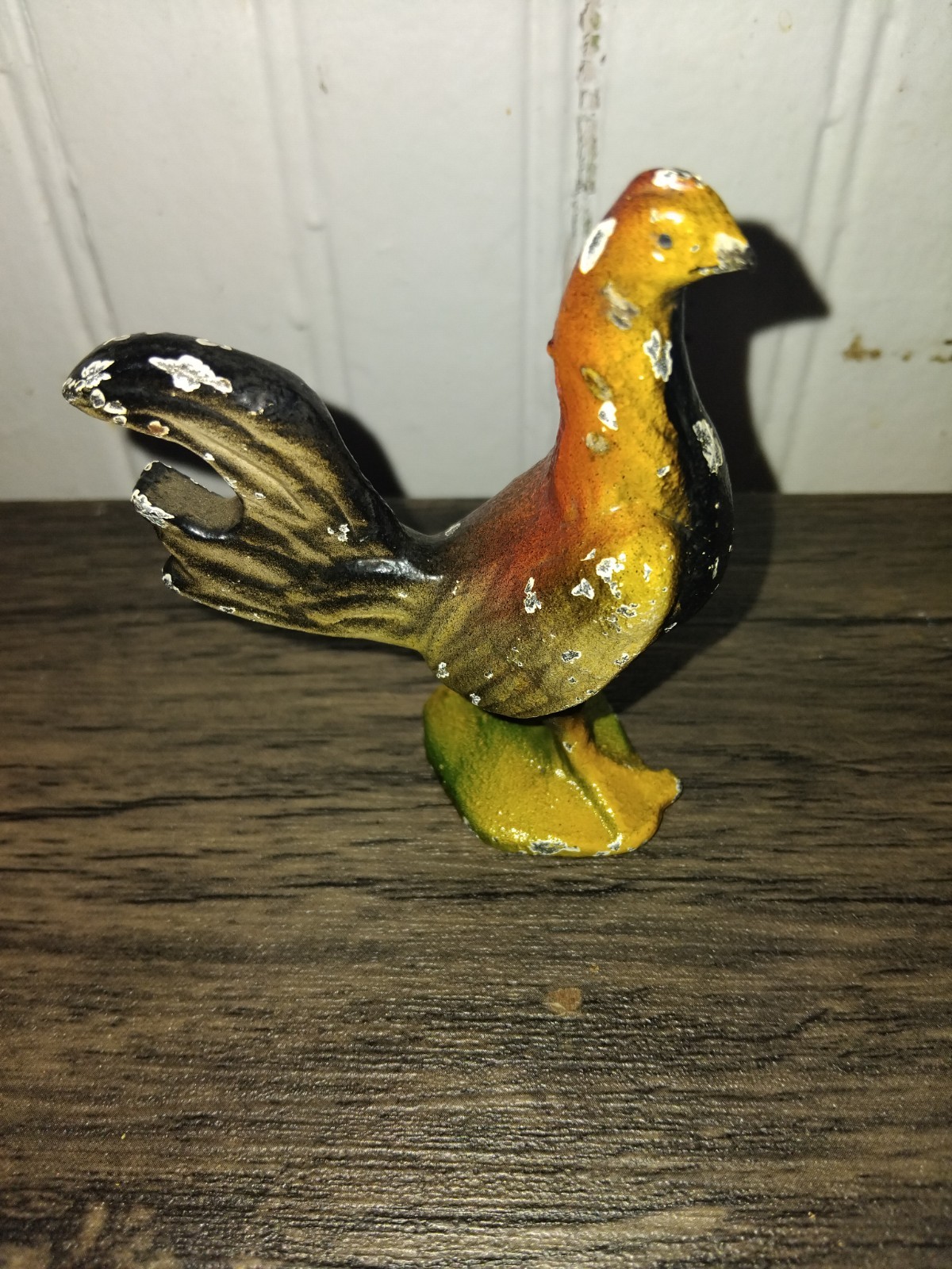 Vintage Cast Iron Figural Rooster Bottle Opener