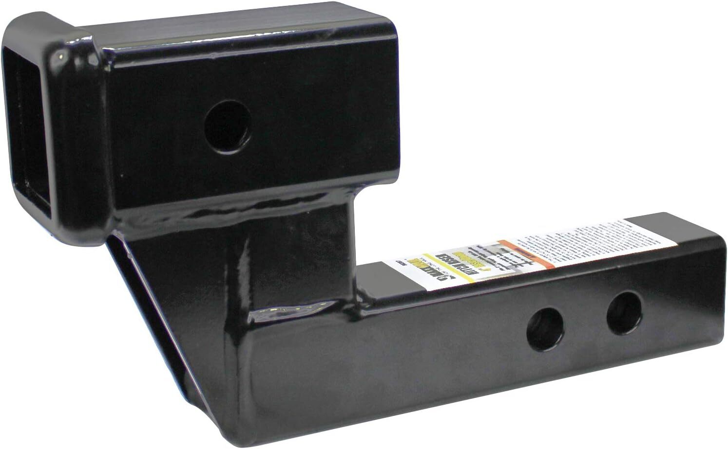 Maxxhaul 2 Inch Hitch Riser 4 Inch Drop Rise 500 Lb Tongue Weight Heavy Duty