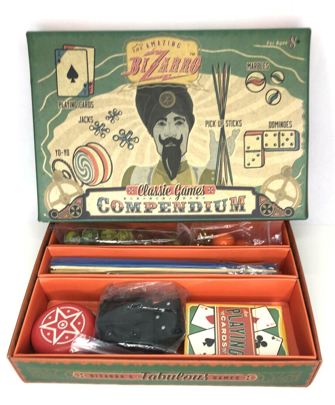 Kids Amazing Bizarro Compendium Classic Games Jacks Cards Dominoes Marbles