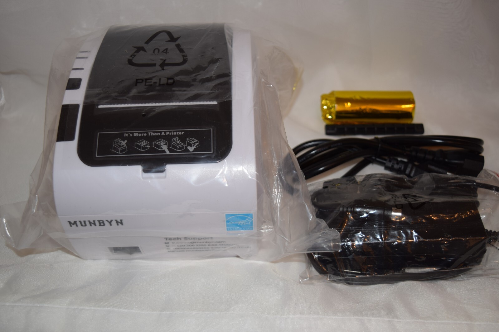 MUNBYN Thermal Receipt Printer (White) ITPP047P New Open Box For Retail and More