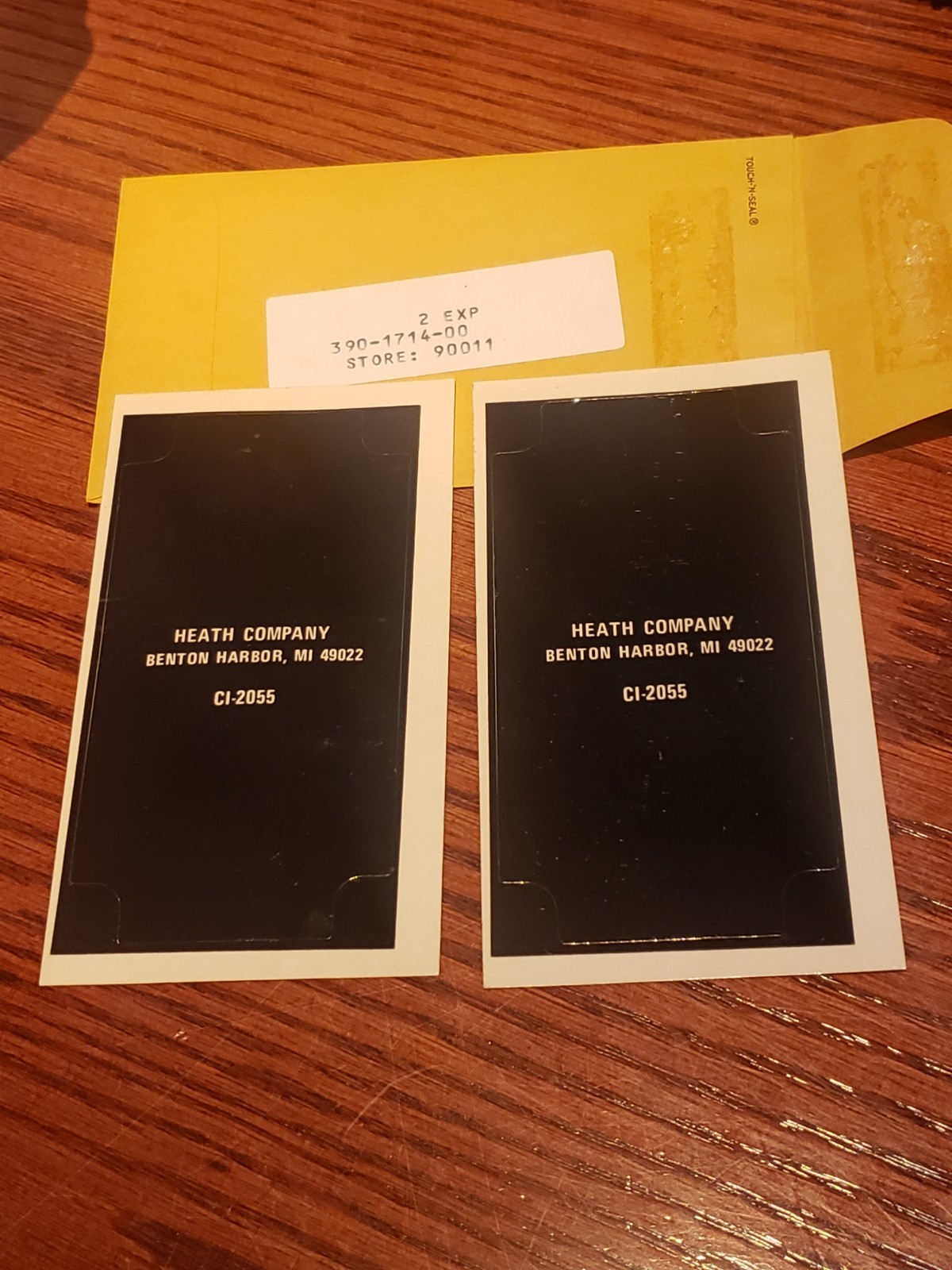 Two New Heathkit CI-2055 Labels #390-1714 NOS for Ignition Tester