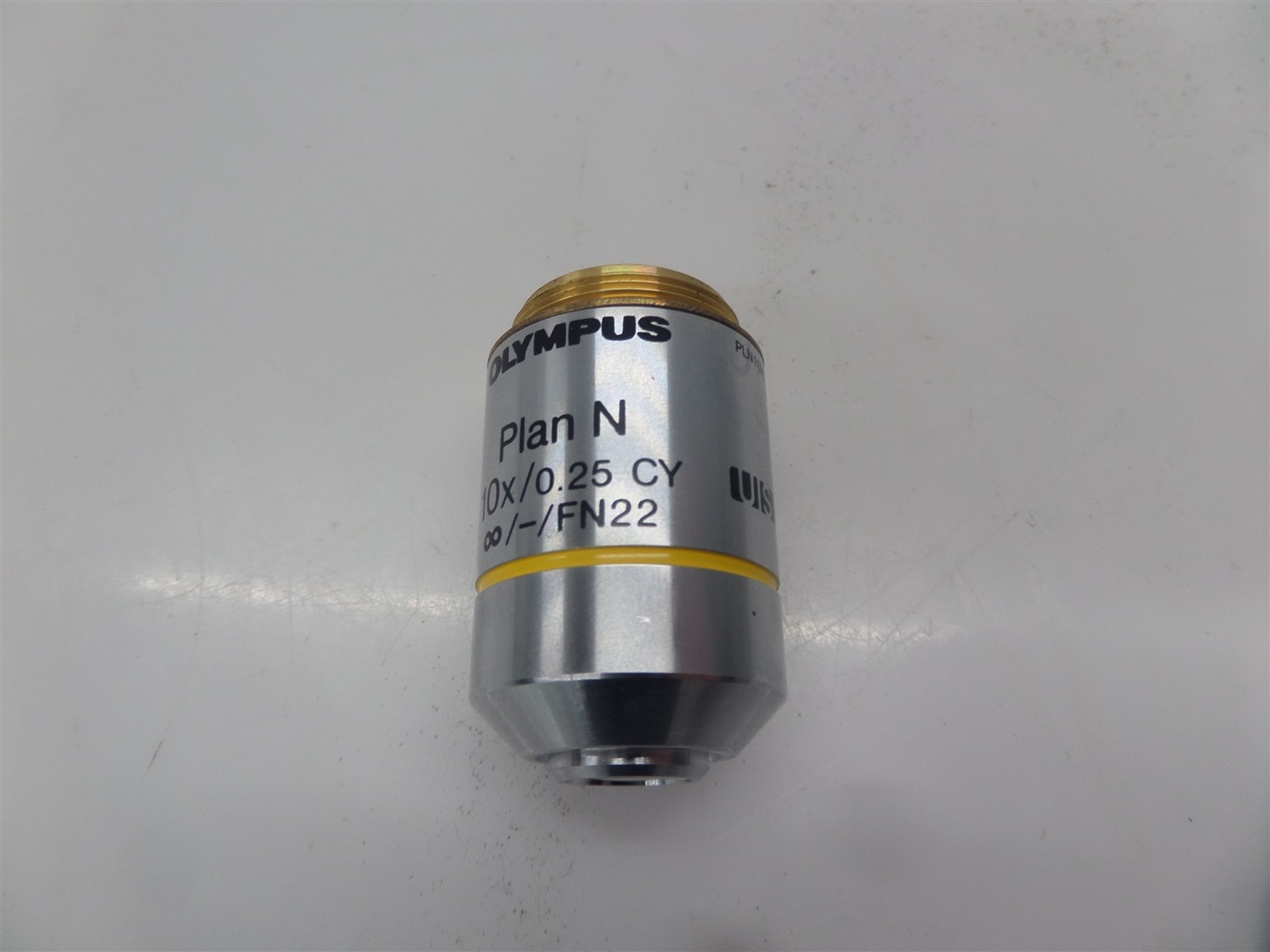 Olympus Plan N PLN10XCY 10x/0.25 CY FN22 Microscope Objective Lens