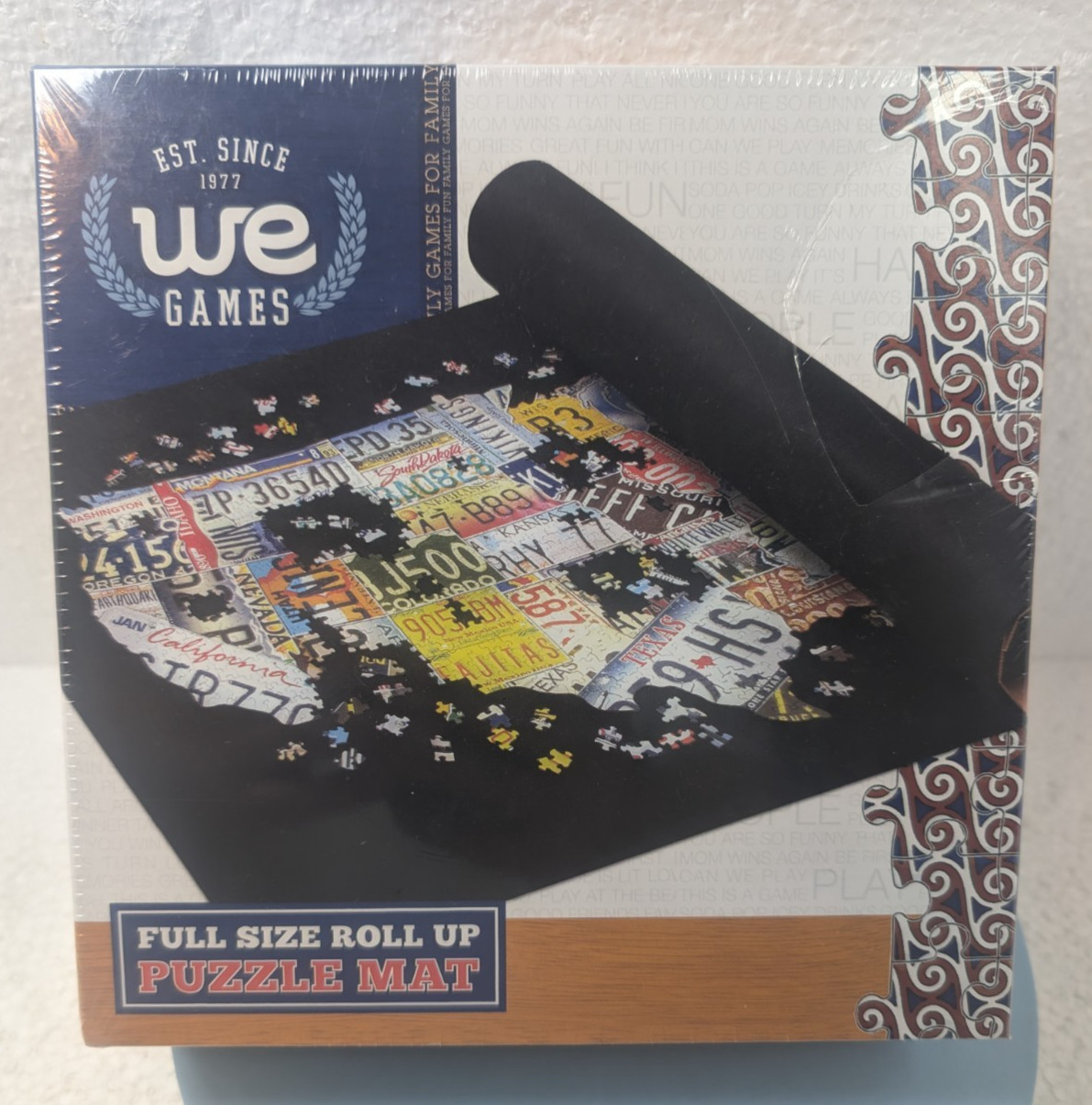 WE Games Full Size Roll Up Puzzle Mat 36”x30” Holds up to 1,500 Pcs NEW SEALED