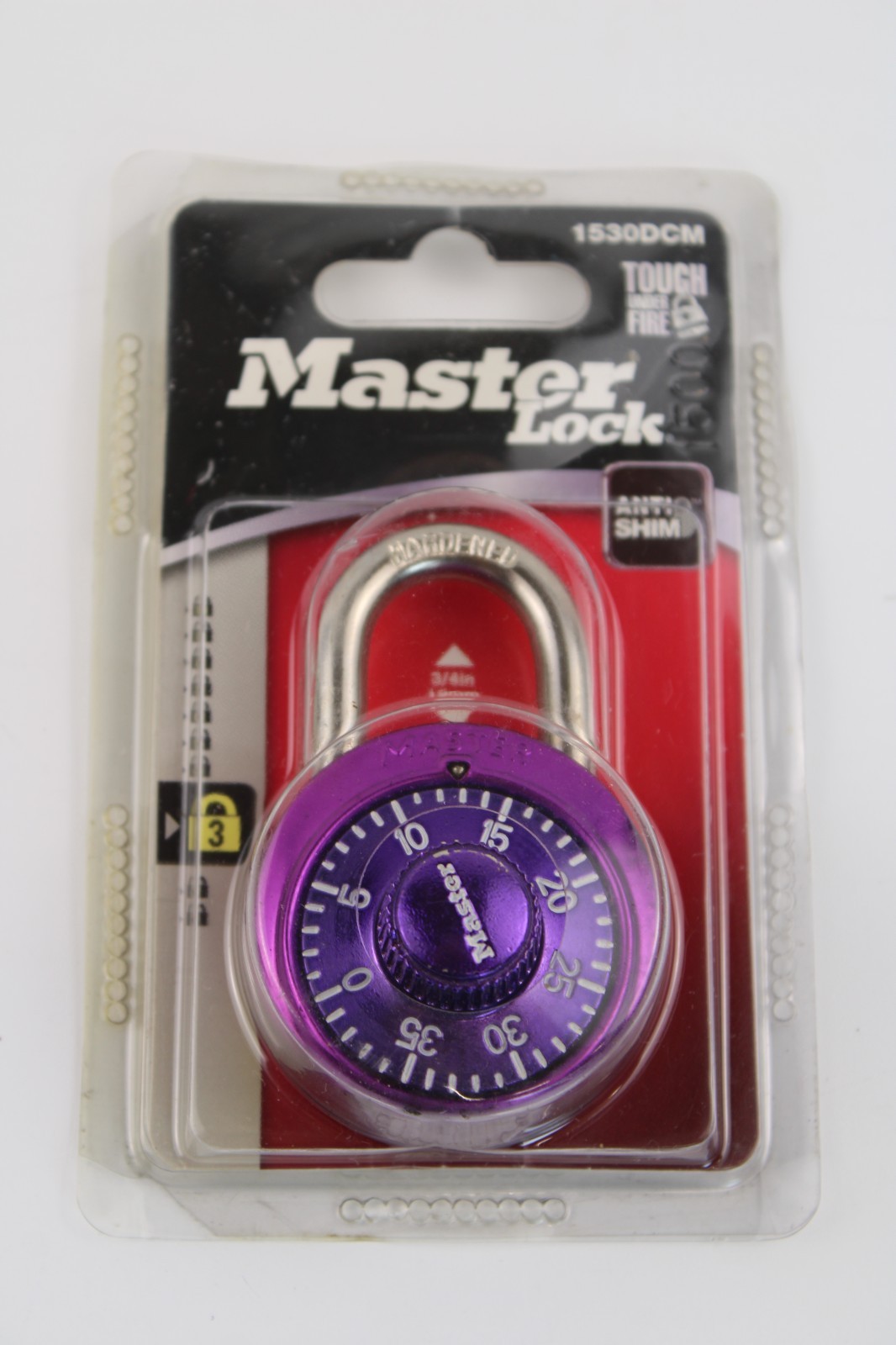 Master Lock Combination Padlock Lavender/Purple Anti-Shim 1530DCM