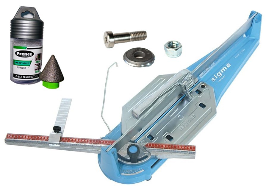 SIGMA 2B3 26" Tile Cutter +Scoring Wheel & Diamond Chamfer Bit SHIPS FROM USA