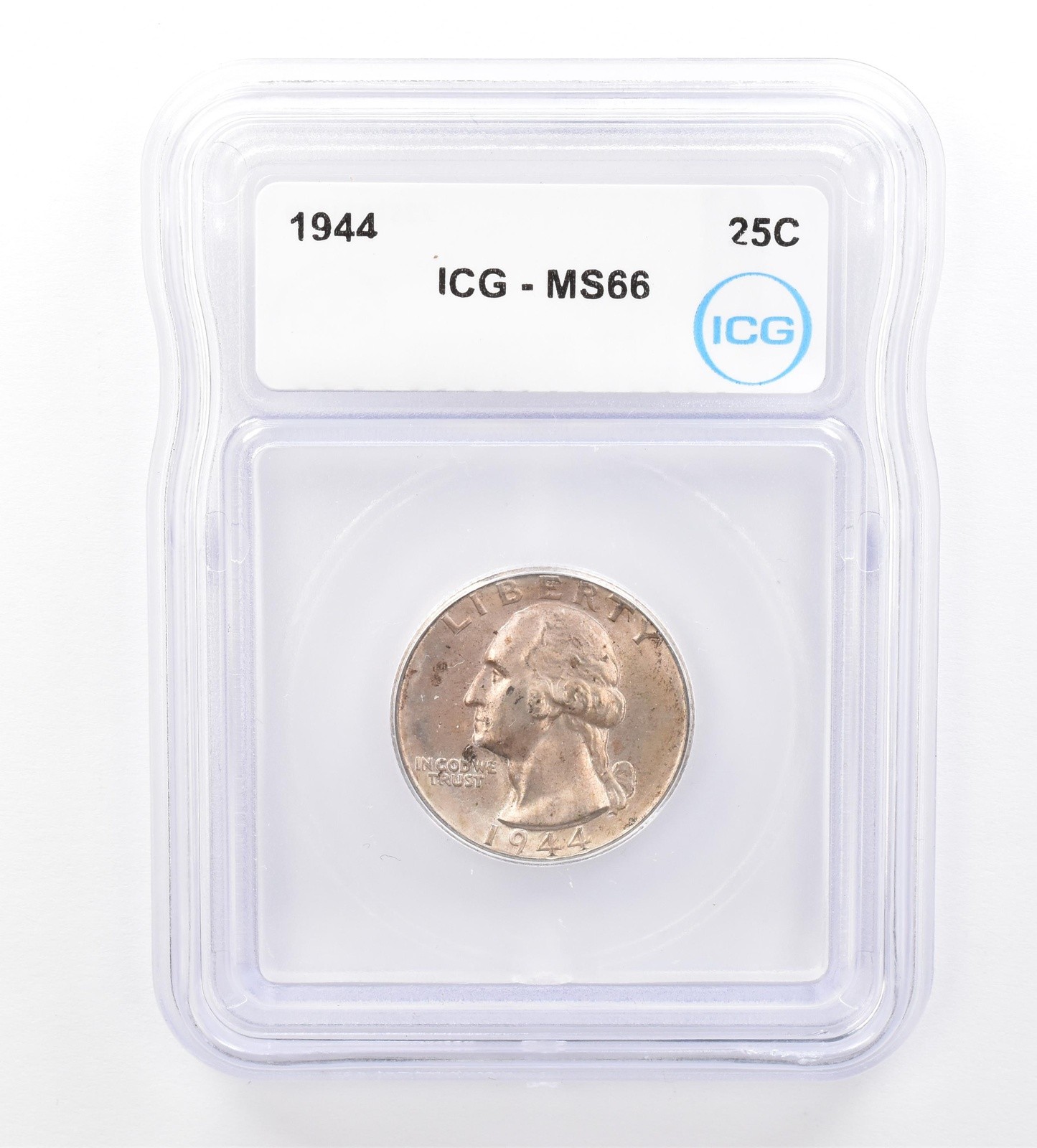 1944 Washington Quarter MS66 ICG Beautiful Tone *1646
