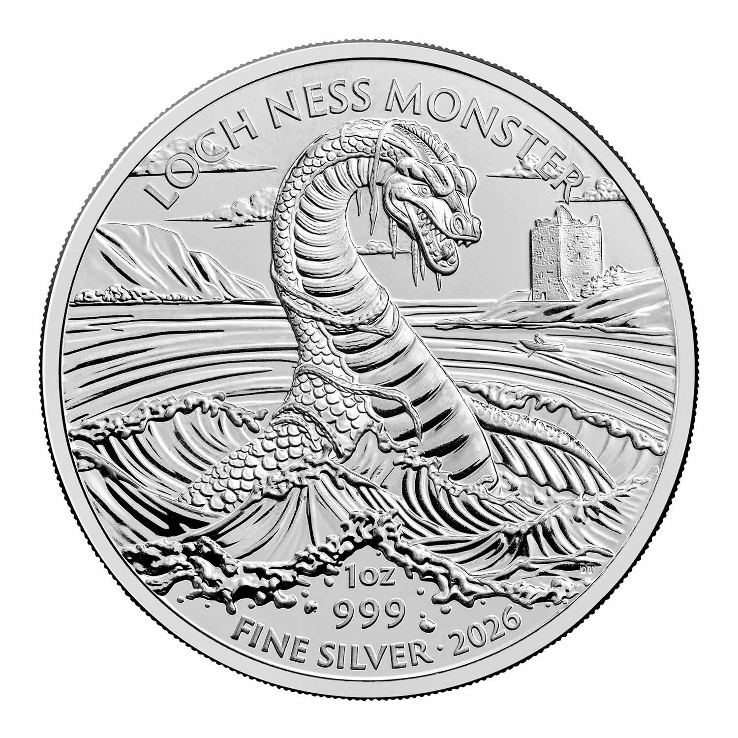 2026 1oz Silver .999 Bullion Coin THE LEGEND OF THE LOCH NESS MONSTER 50000 mint