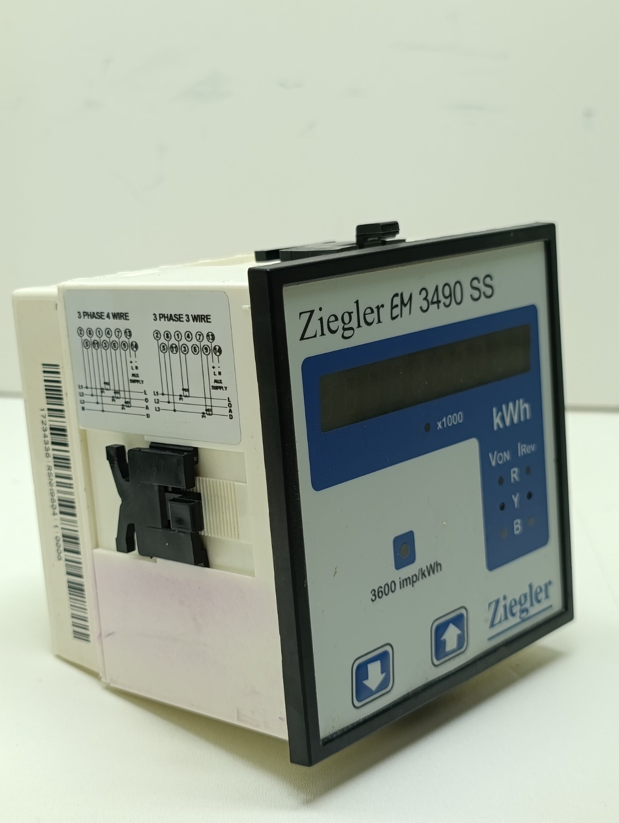 Ziegler EM 3490 SS Multifunction Power Meter EM3490SS & TESTED