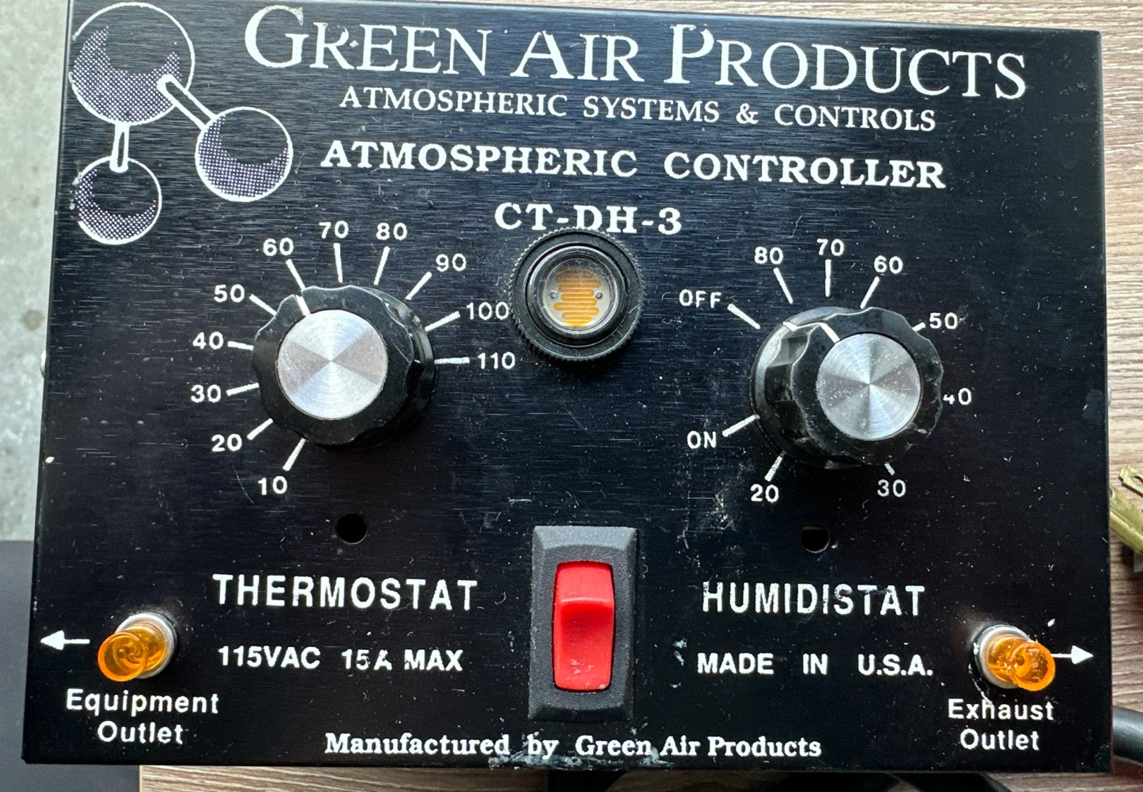Green Air Products Atmospheric Control CT-DH-3
