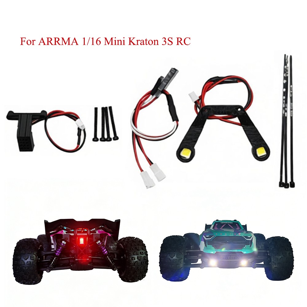 RC Light Kits Front Rear Light Lamp For ARRMA 1/16 Mini Kraton 3S RC