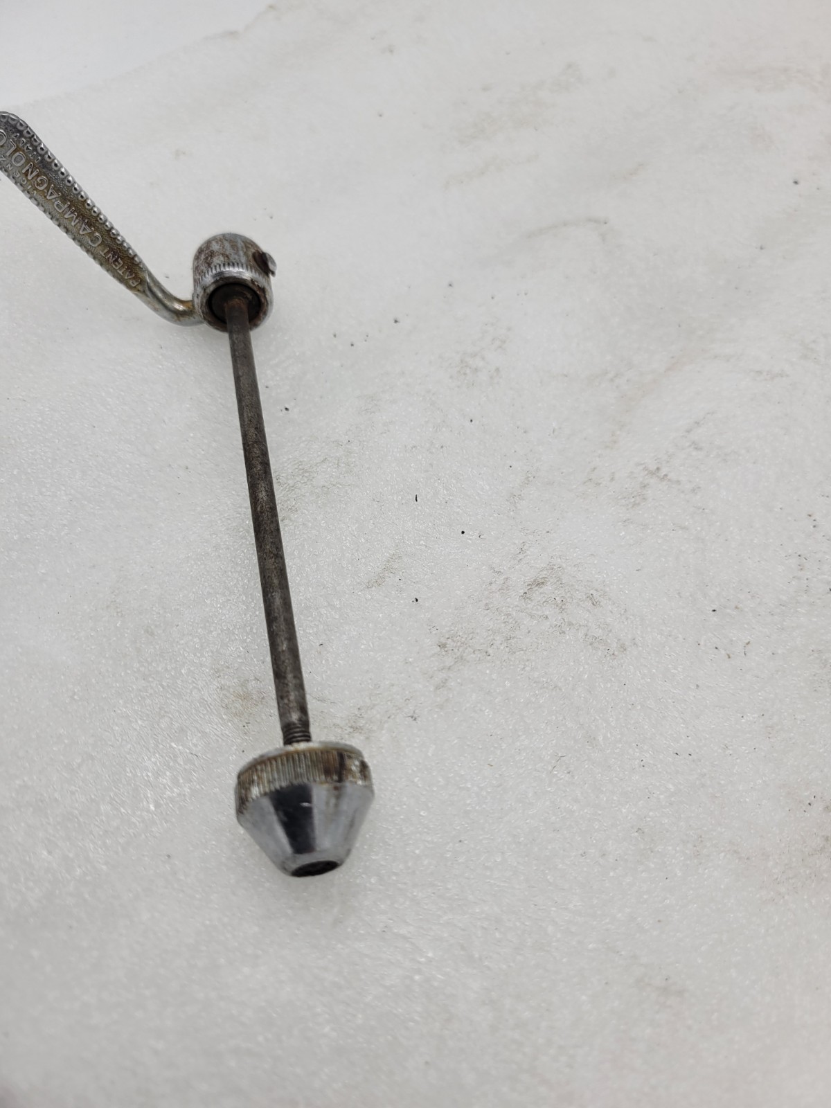 Vintage Campagnolo Quick Release Skewer FRONT -used-missing springs