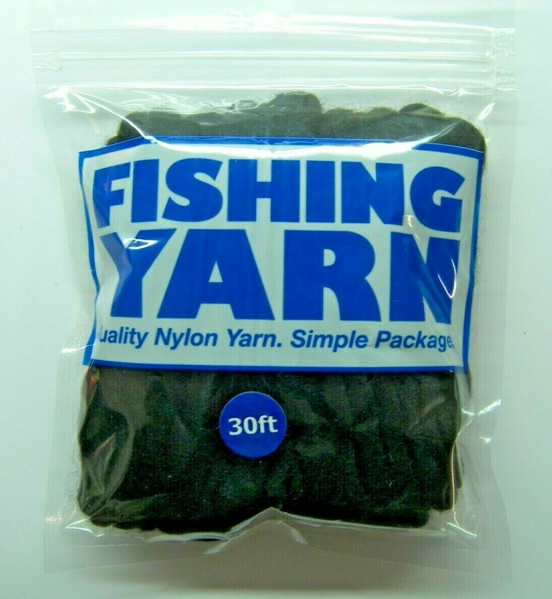 Fishing Yarn Black Fat Egg Yarn 30 Feet Trout Salmon Steelhead NWT #FY30-17