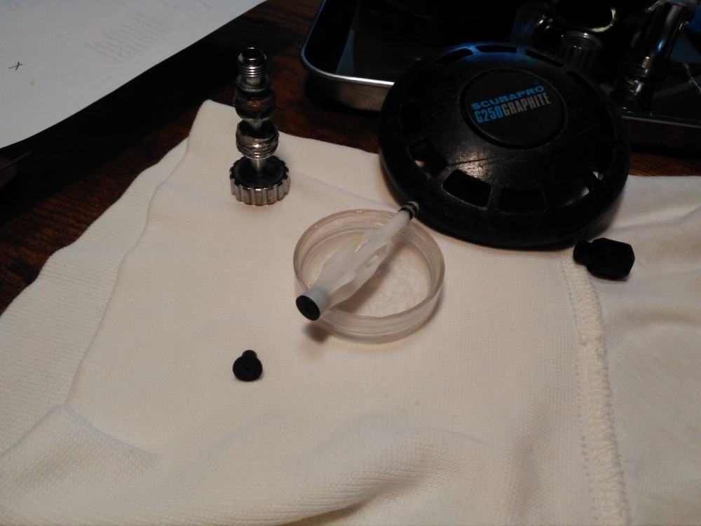 Scubapro G250 GRAPHITE Second-Stage. Pressure checked; no air leaks