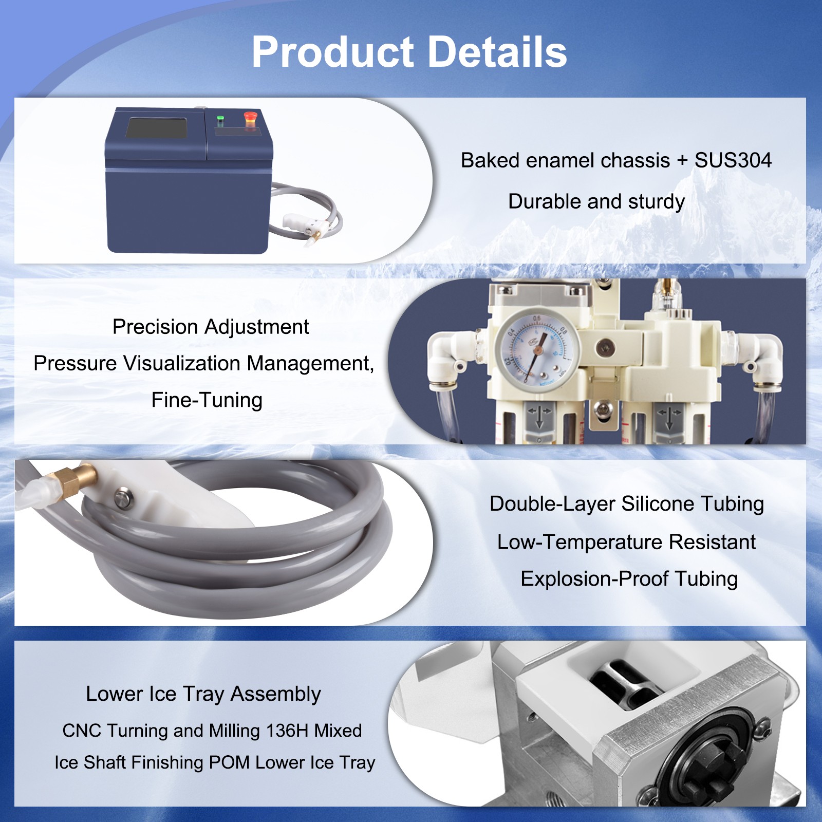Portable Mini Dry Ice Blasting Machine Cleaning Machine For PCB Burrs Removal
