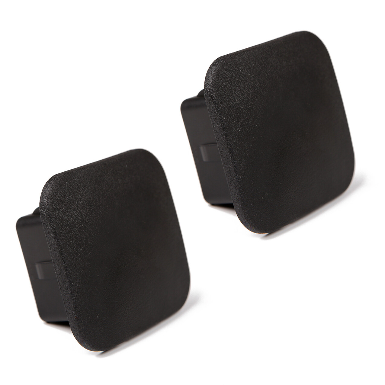 2PCS 2" Trailer Hitch Tube Cover Plug Cap Anti-Lost for Toyota Mercedes Ford GMC