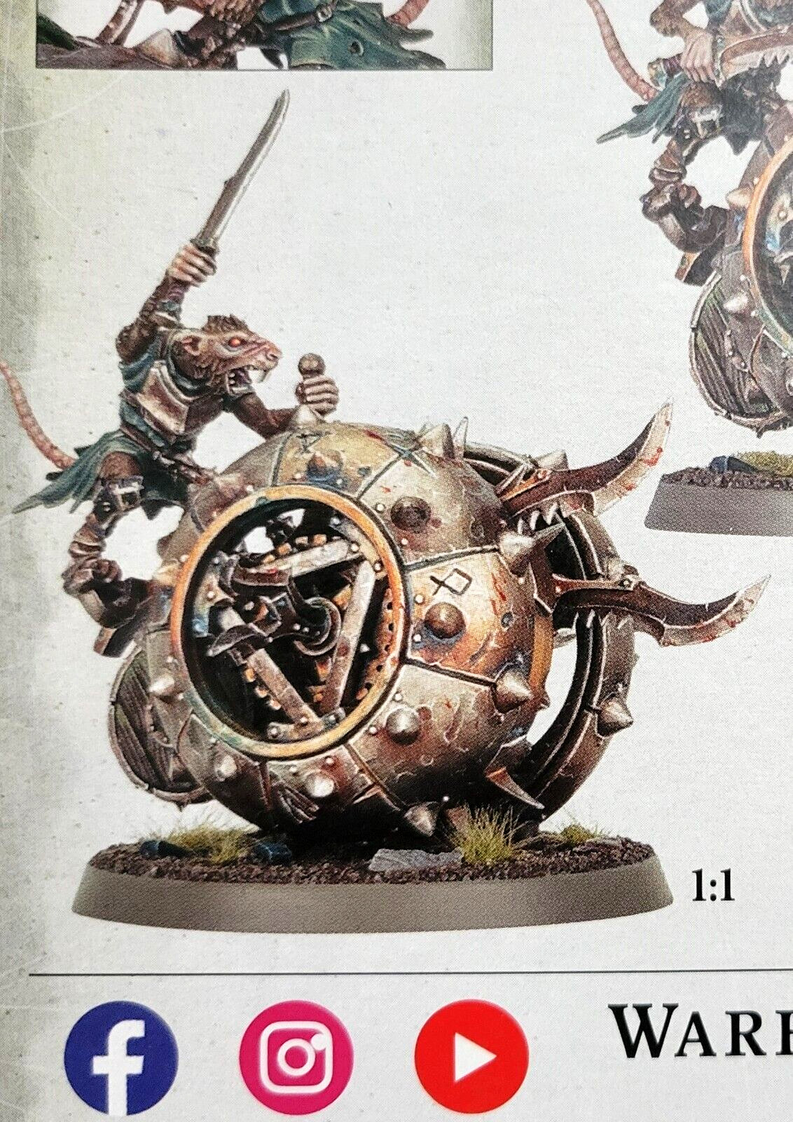 1x Doom-Flayer Warhammer Skaven Age of Sigmar Fantasy Ratlings Doom-Flayers