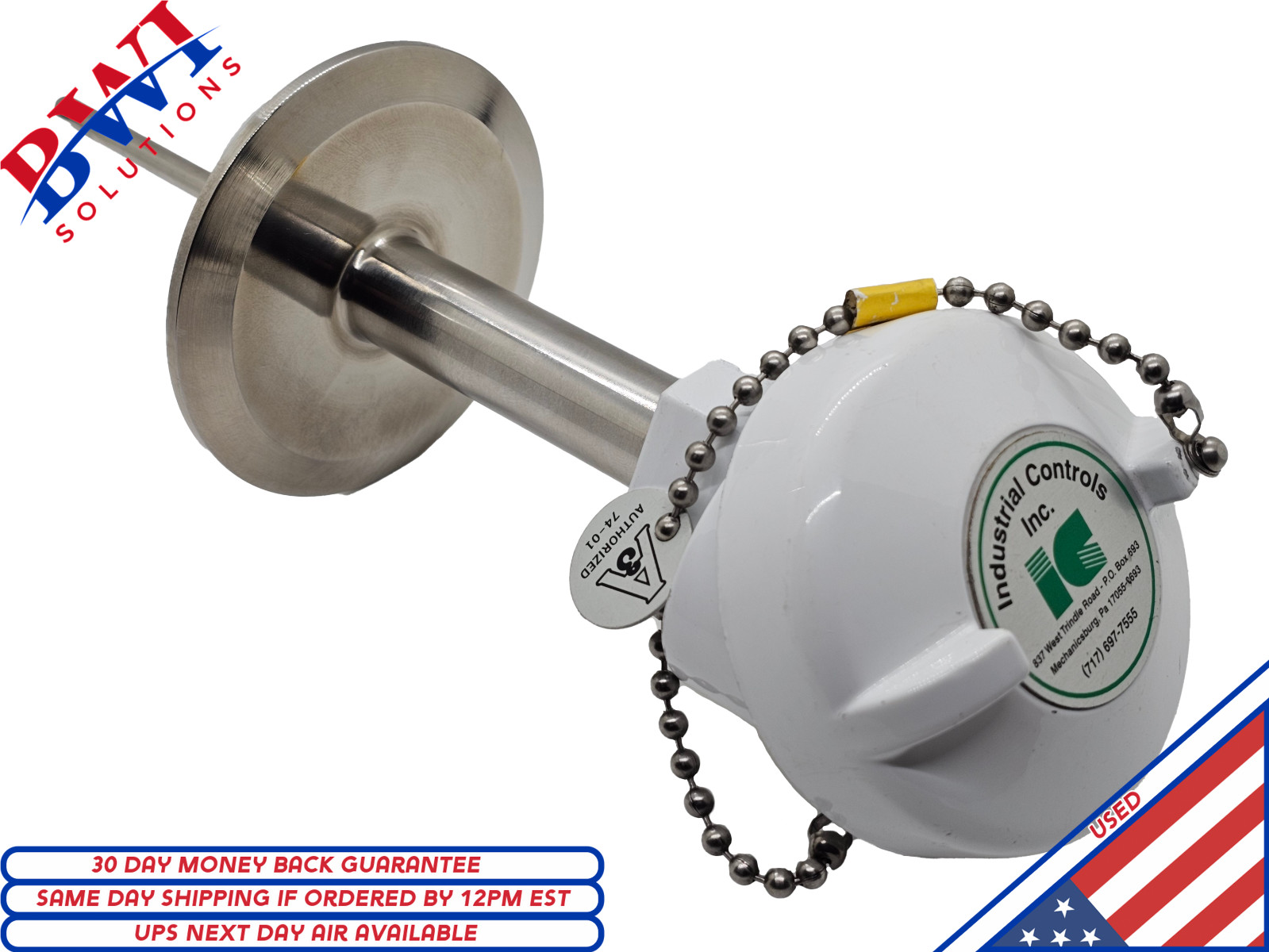 Industrial Control R1T185L483-04-CIP-4-5-31W Temperature Sensor Probe, 4", 3Wire