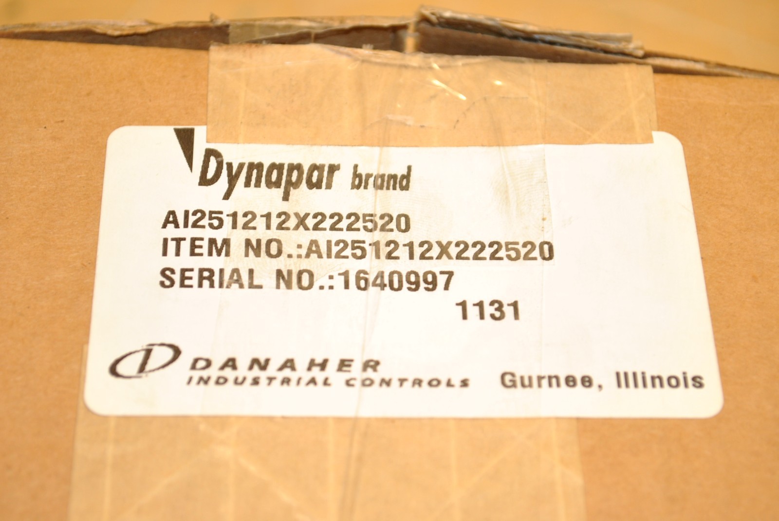 Dynapar AI251212X222520 Speed Encoder