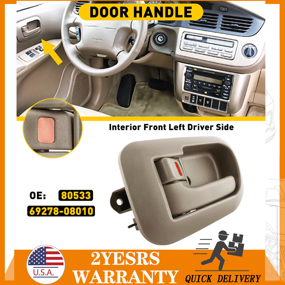 Door Handle Beige Interior Inside Front Left LH Driver Side for 98-03 Sienna