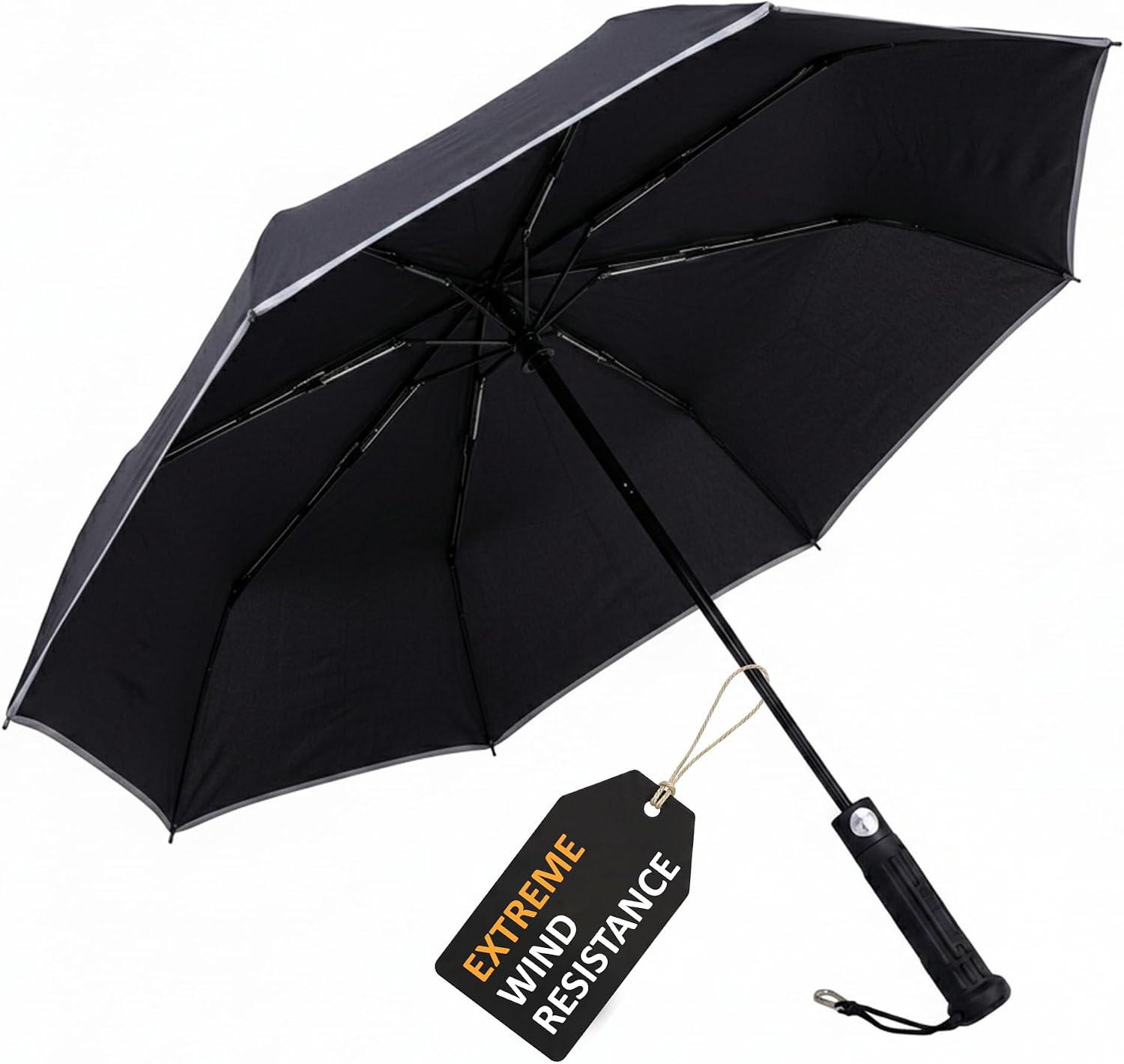Uzi Tactical Self Defense Umbrella – Windproof Unbreakable Fiberglass with Carbi