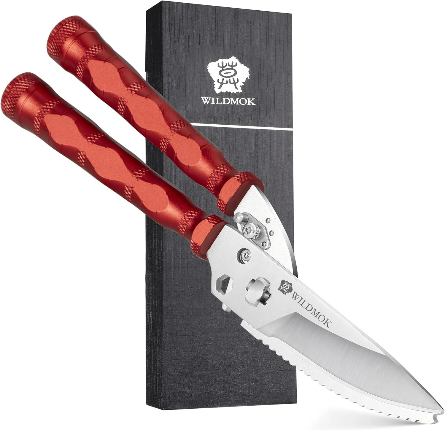 WILDMOK Heavy Duty Poultry Shears - 8.5 Inch Multi-function Stainless Steel Poul