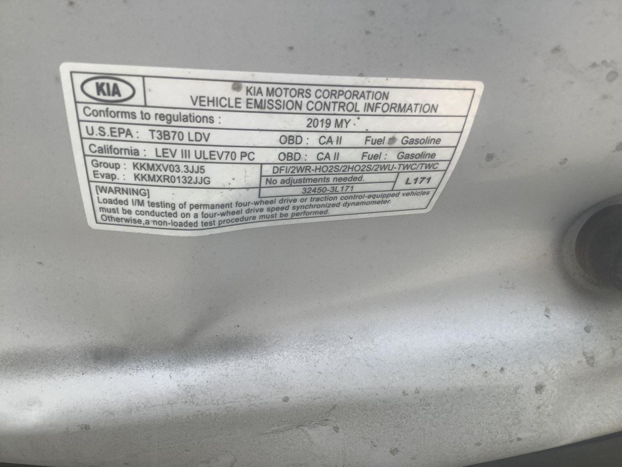 SORENTO 2019 Glove Box 4994914