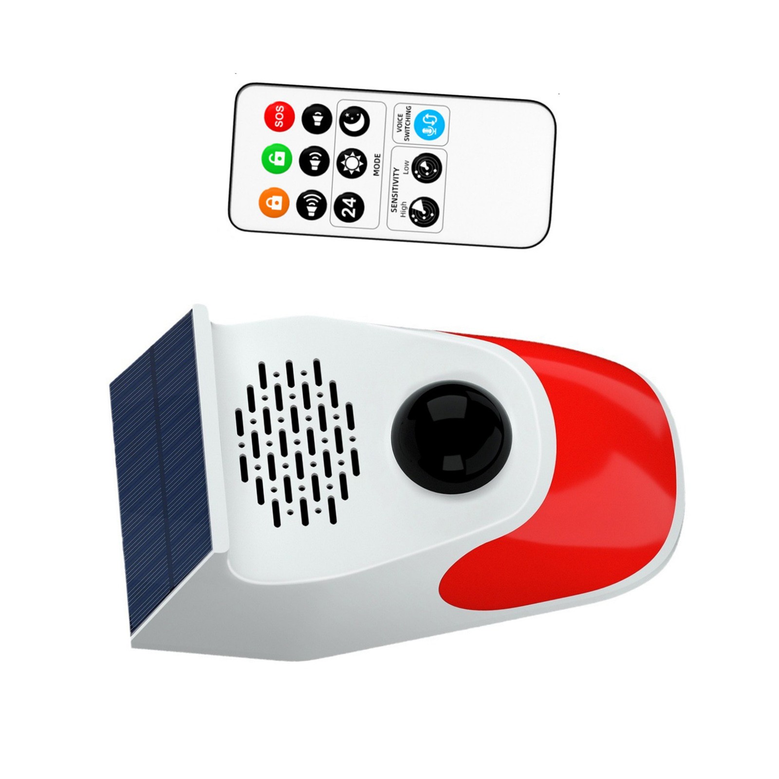 Home Intelligent Infrared Detector Voice Announcer 120dB High Pitched Alarm