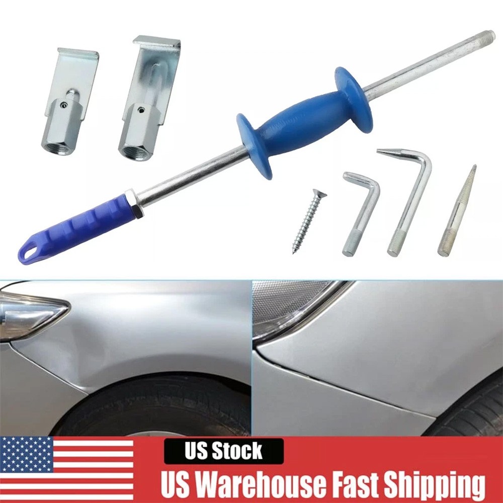 9Pc Heavy Duty 5Lb Dent Puller Slide Hammer Kit Car Auto Body Sheet Metal Repair
