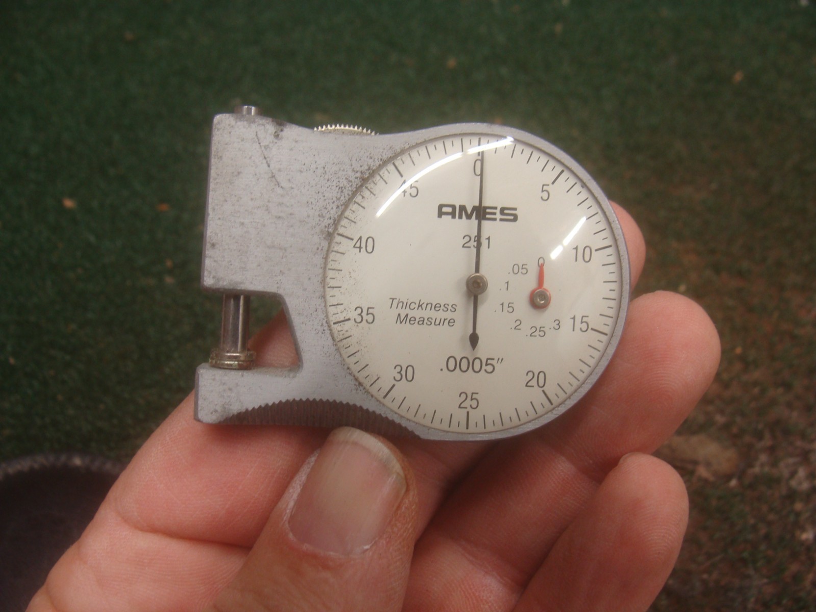 Ames 251 Pocket Size Micrometer Thickness Measure Gauge with sheath