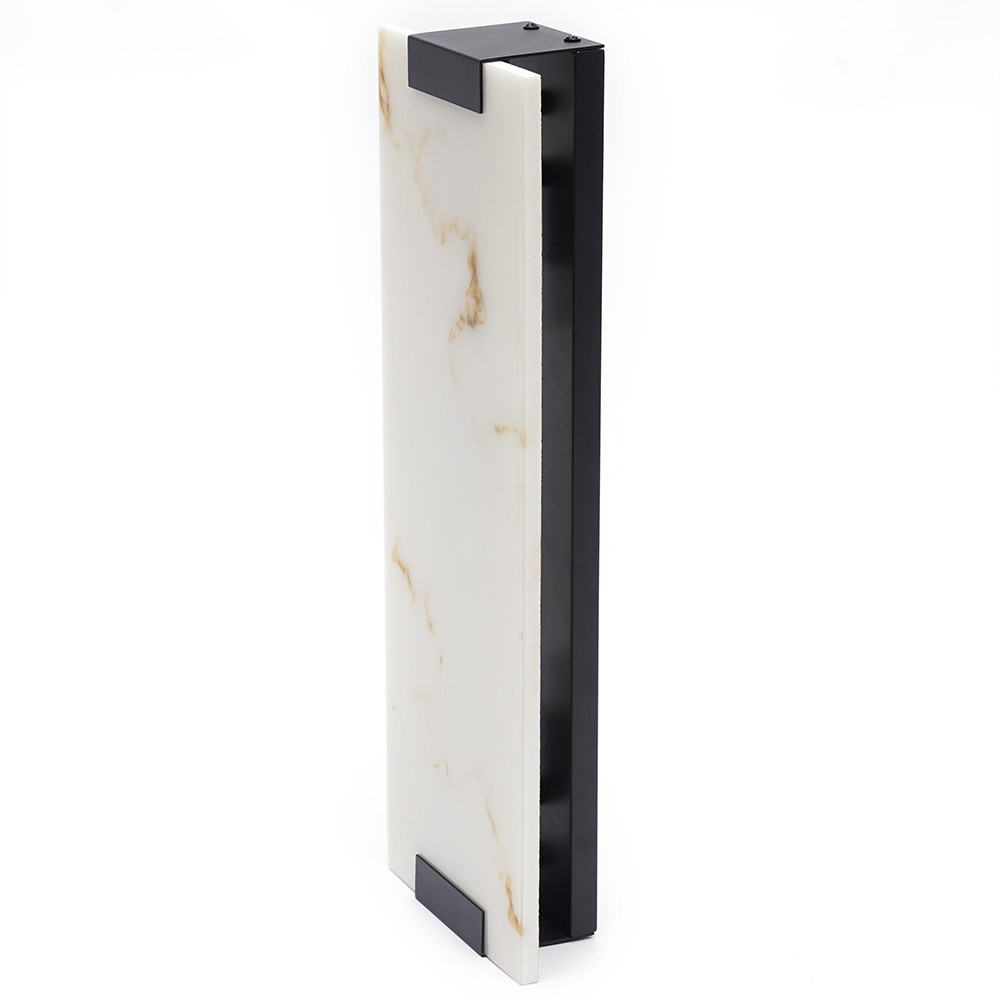 Marble Wall Light Hand Carved Alabaster Rectangular Sconce LED Indoor Wall Lamp