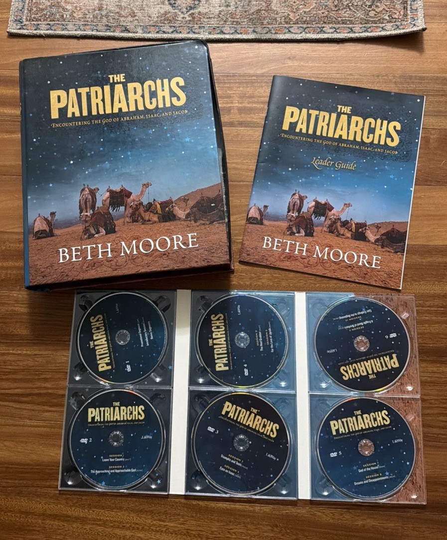 Beth Moore: The Patriarchs Leader Kit w/6 DVDs, Leader Guide Unused