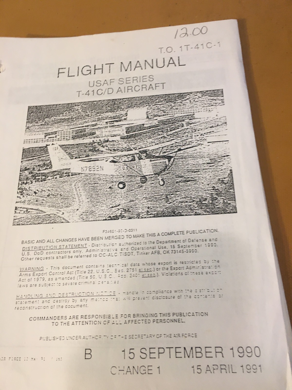 USAF T-41C/D Mescalero Flight Manual