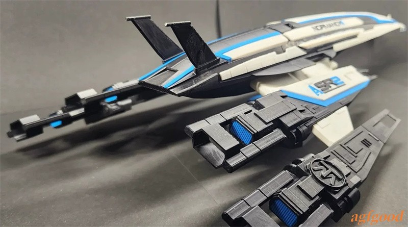 MASS EFFECT SSV Normandy SR2 Spaceship Painted Model 3D Build Length 50CM