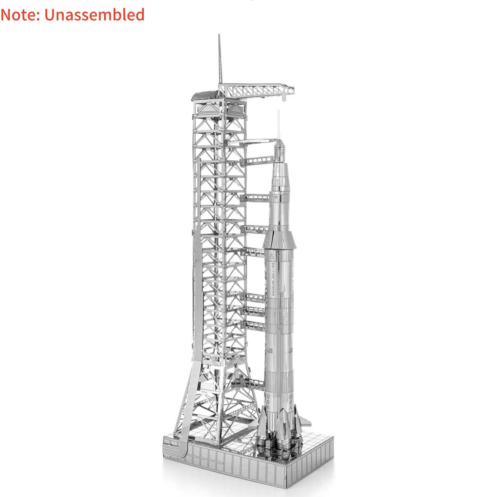 New 5.9in 1/770 High Quality USA Apollo 11 Saturn V w/ Gantry Unassembled Model