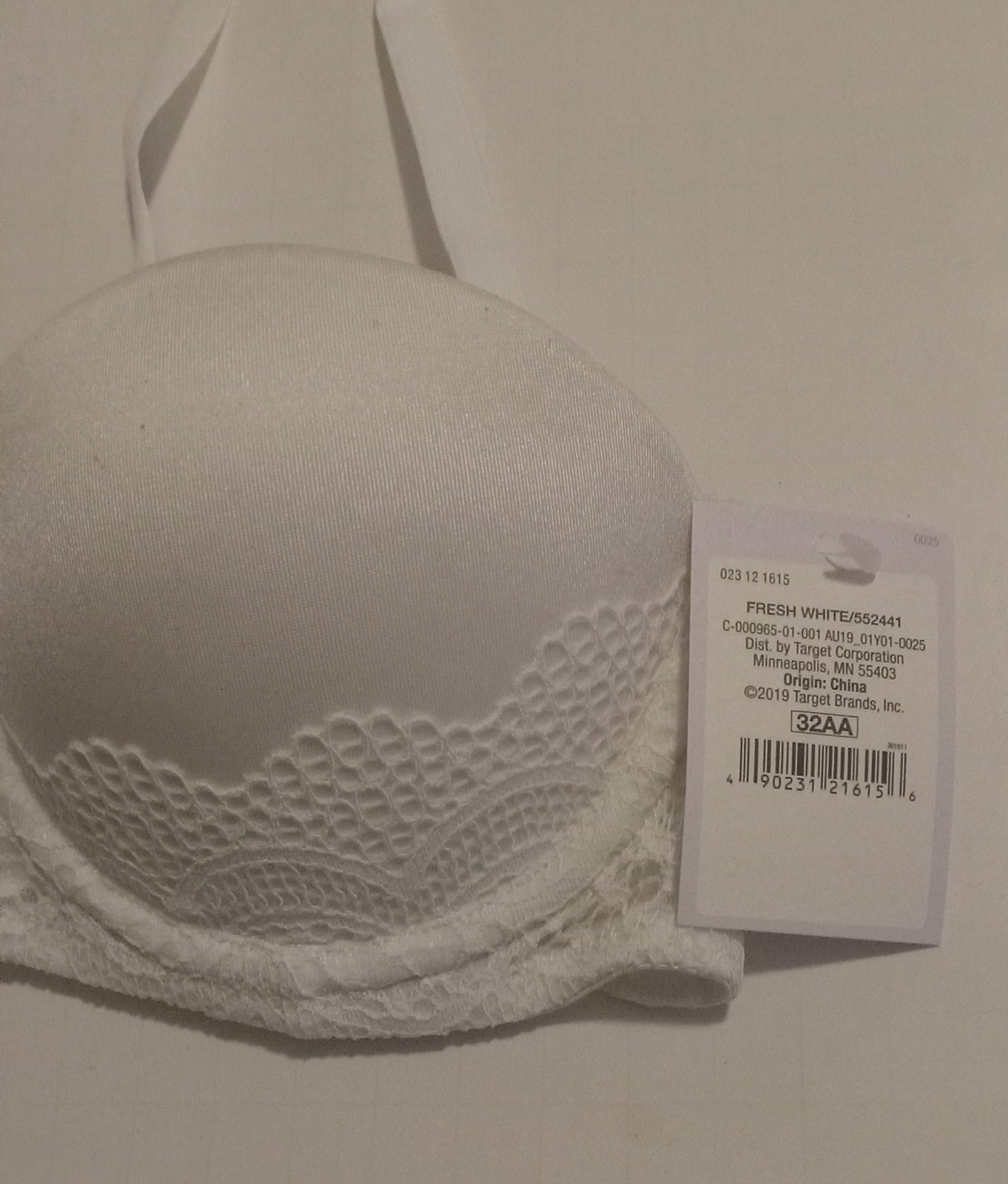 (2) Auden 32AA Multi-way plunge coverage , push-up strapless bra padded.NWT