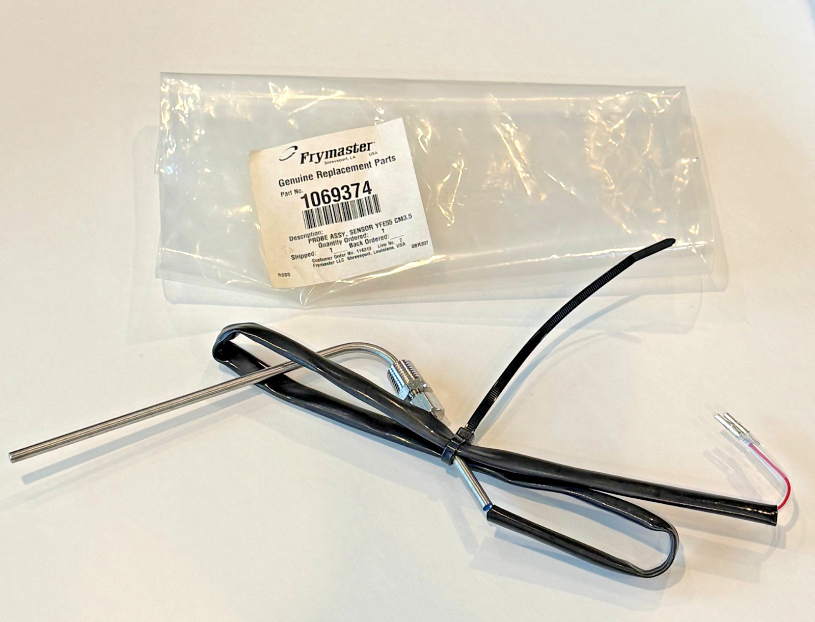 GENUINE OEM FRYMASTER FE155 RETHERMALIZER 1069374 TEMPERATURE PROBE KIT