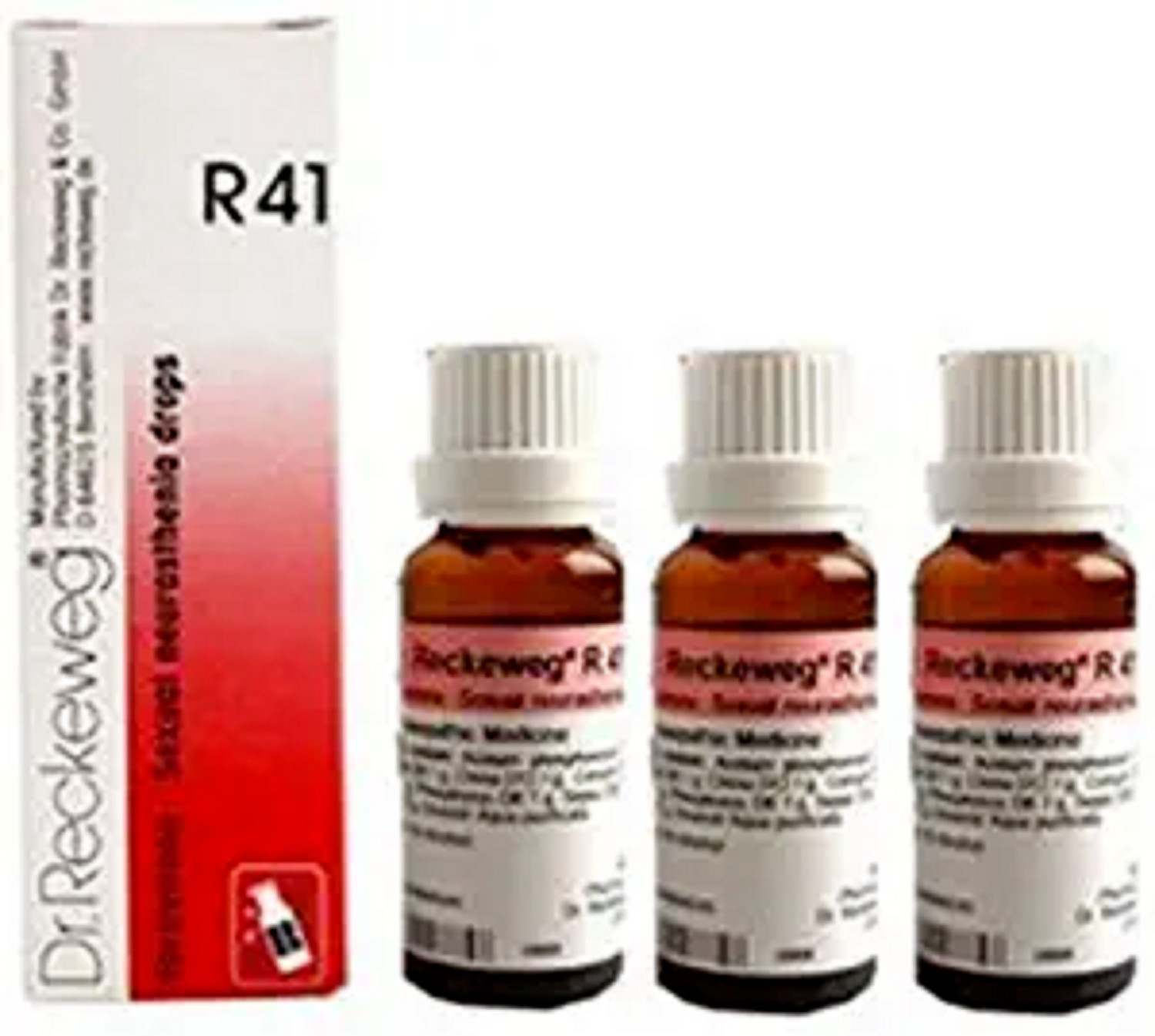 Pack of 3 Dr. Reckeweg R41 22ml - Natural Homeopathic Remedy - Free Shipping