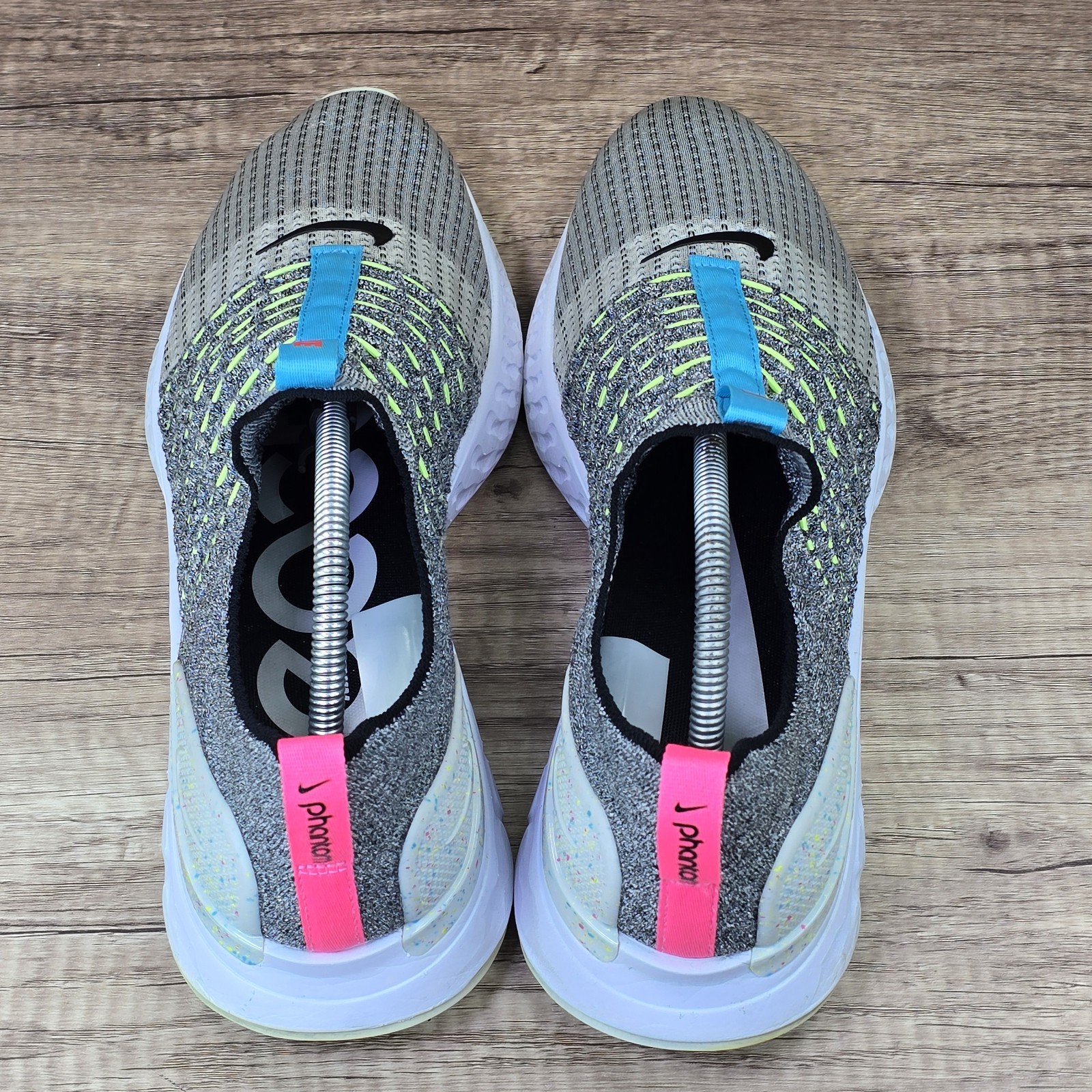 Nike React Phantom Run Flyknit 2 Men's Size 11 Gray Running Shoes (CZ7865-100)