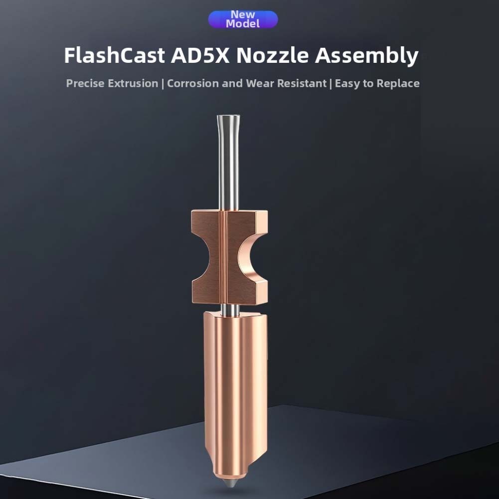 Hardened Steel Nozzle for Flashforge AD5X Double Sealed Leak Prevention