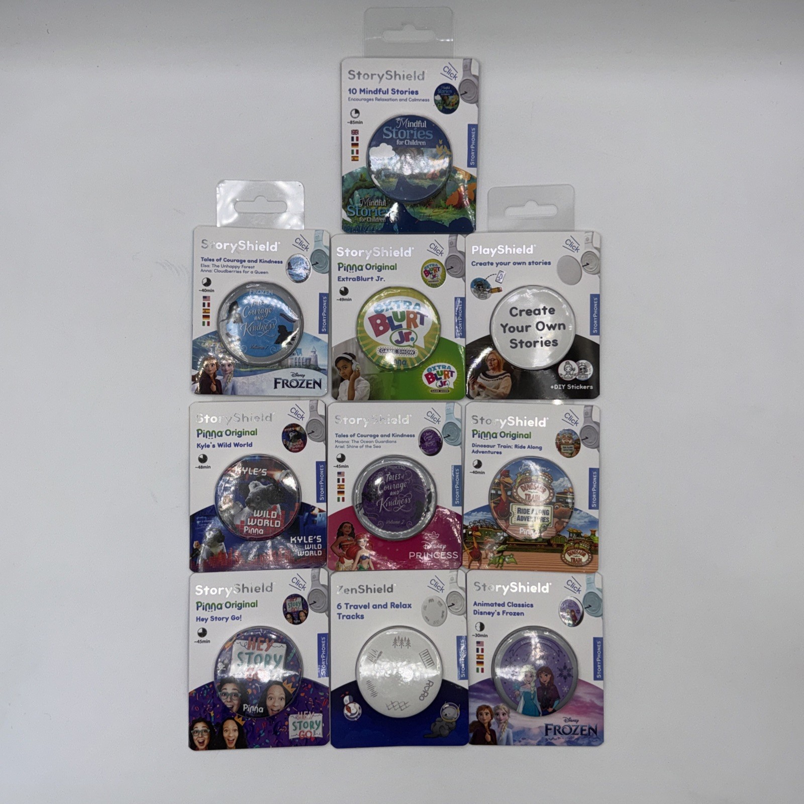 10x New Storyphones Story Shields 10 Disc Headphones Storytelling SEALED Disney