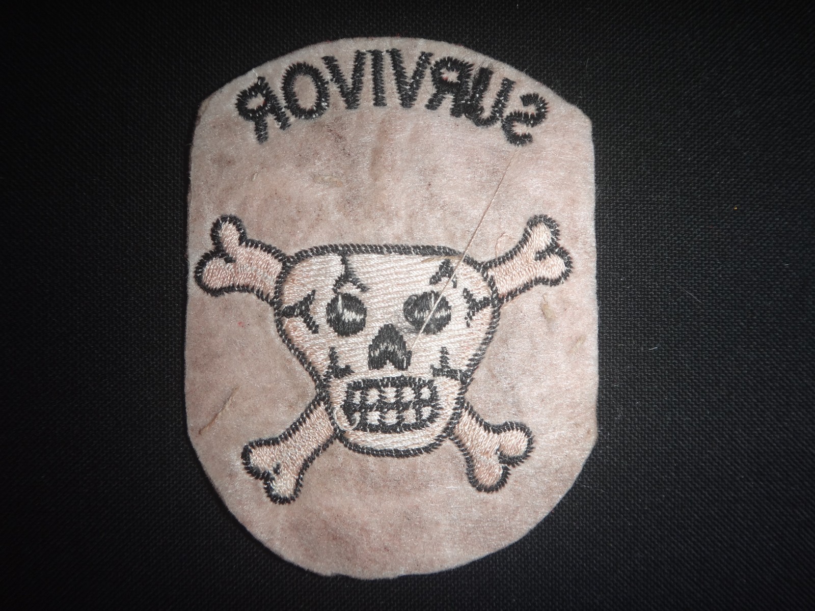 Vietnam War US Special Forces Skull & Crossed Bones SURVIVOR Patch