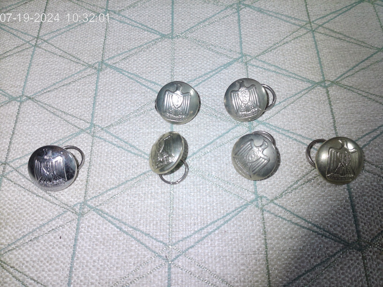Iraq-Vintage Iraqi Military Officers Dress Uniform Buttons