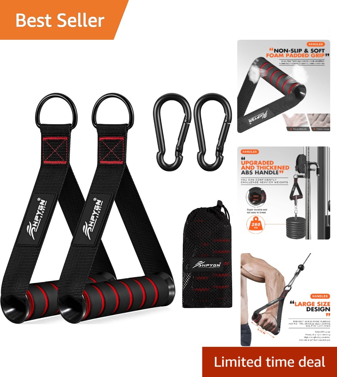Exercise Handle, Replacement Fitness Equipment for Pilates, Yoga, Strength Tr...