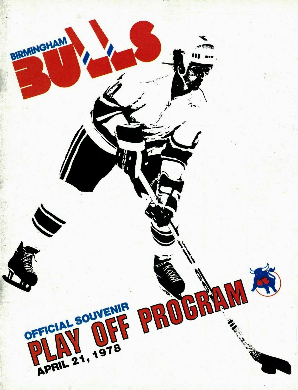 1978 Bobby Hull, Winnipeg Jets at Birmingham Bulls Playoff Program