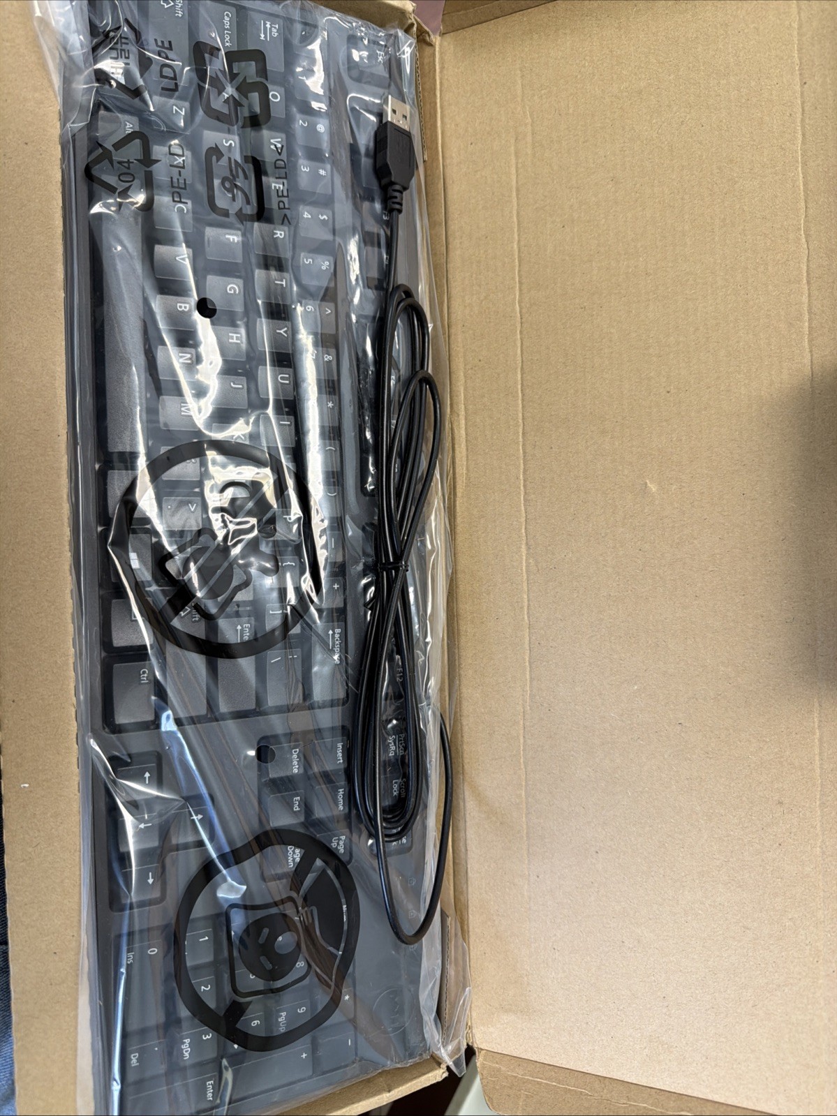New Dell KB212-B USB Wired Keyboard Black OEM English DP/N 0DJ458 Sealed