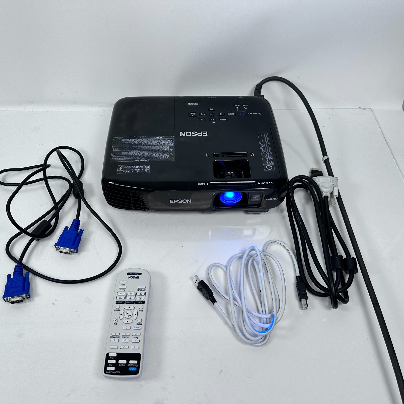 EPSON EX5220 Wireless XGA 3LCD H551A Projector