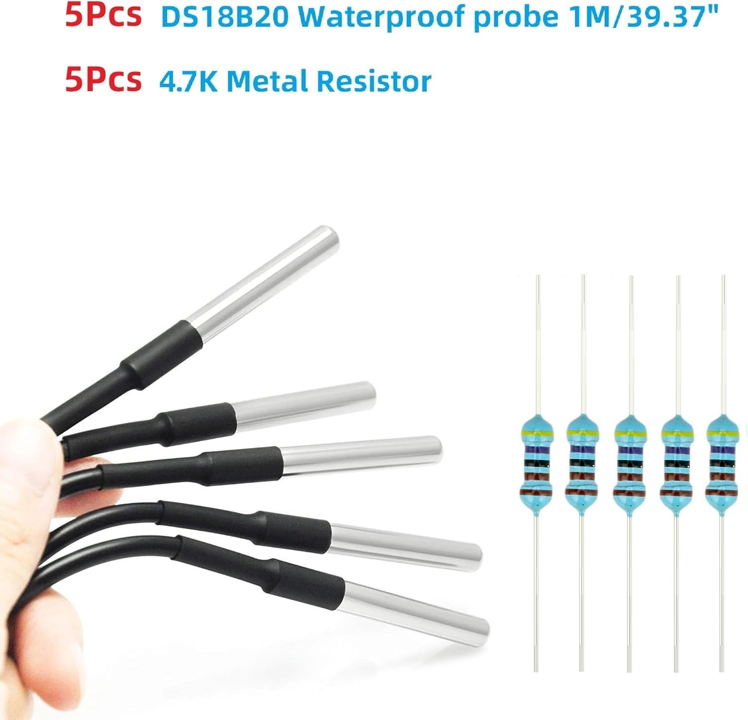 DS18B20 Temperature Sensor High-Accuracy Waterproof for Arduino Raspberry Pi ...