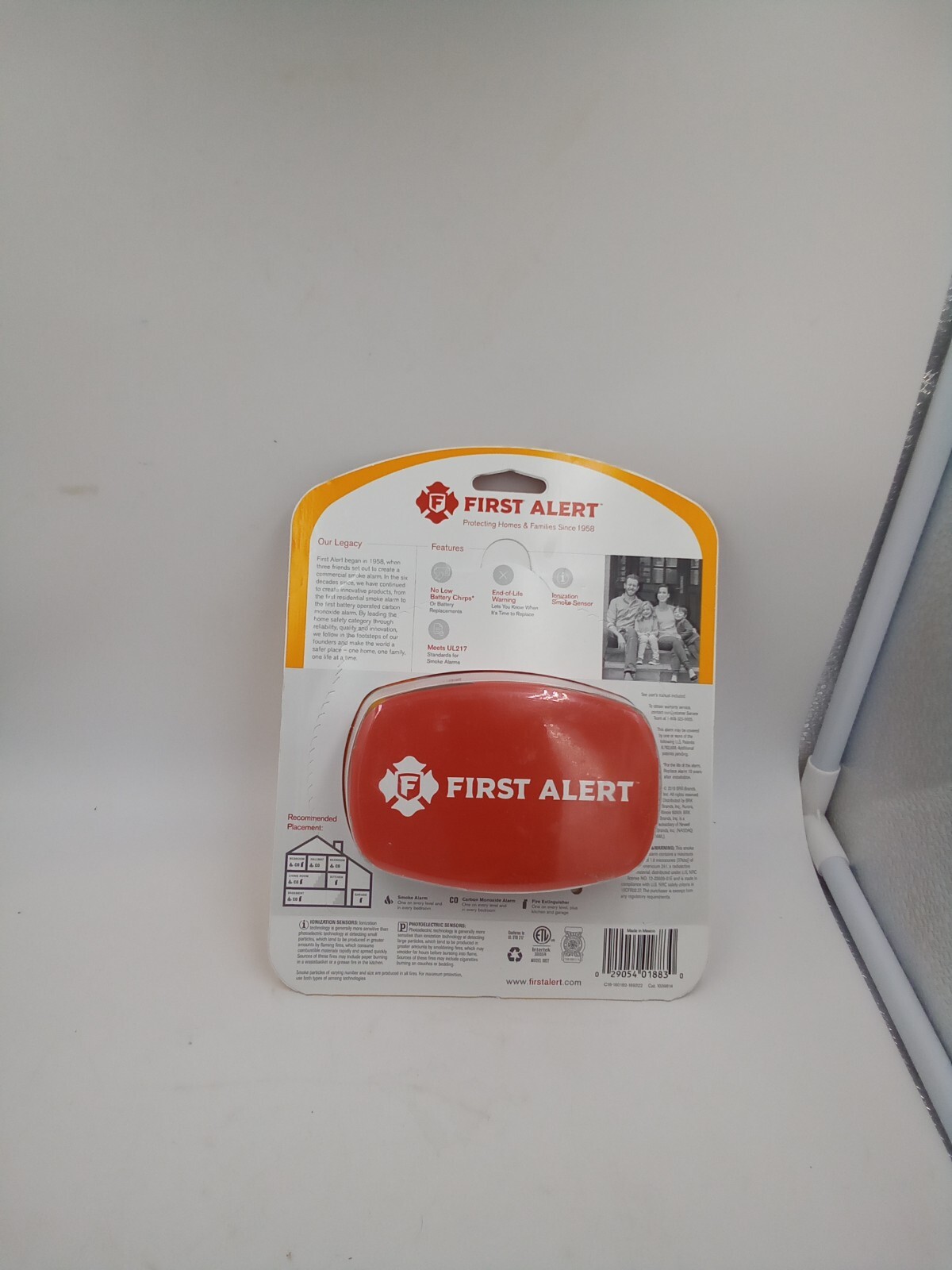 First Alert Battery-Powered Ionization Smoke Detector